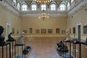 <i>Slovene Impressionists and their Time 1890â1920</i> exhibition at the main gallery hall of the <!--LINK'" 0:303--> in Ljubljana, 2008â2009.