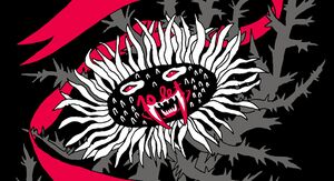 Poster for ten years anniversary of anti-award Barbed Flower (Bodeča Neža) of <!--LINK'" 0:23-->