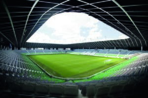 The Football Stadium Stožice is a part of the <!--LINK'" 0:36-->, a huge multi-purpose complex located on the outskirts of Ljubljana, 2010