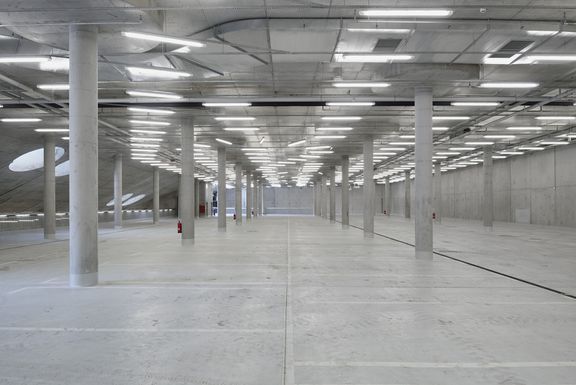 STVAR architects 2015 Nordic Centre Planica underground hall.jpg