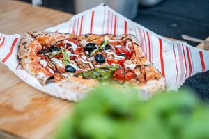 Special pizza, made exclusively for the <!--LINK'" 0:62--> festival. Author: Aljaž Uršej