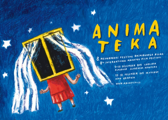 The graphic design for the Animateka International Animated Film Festival in Ljubljana, was conceived by Max Andersson, a comics creator and film maker, 2011