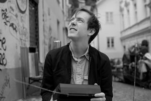 Reid Bingham(USA), testing <i>Autonomous Interactive Radio</i>, part of the Interactivos?’12 Ljubljana by <!--LINK'" 0:1082-->, 2012