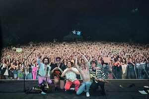 The concert of the band Joker Out on the main stage of the <!--LINK'" 0:90--> in 2023. Author: Marko Pigac