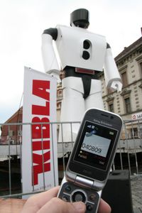 <i>Robovox  - your vote</i> an interactive sound installation by <!--LINK'" 0:298--> installed in Maribor public space for 4 days during the 7th <!--LINK'" 0:299--> 2007