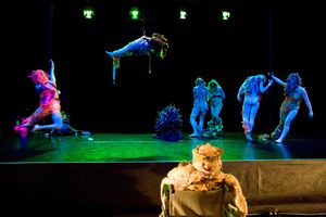 <i>Marcipan ali pleksi</i> [Marzipan or plexi], contemporary dance production choreographed by <!--LINK'" 0:126-->, premièring at <!--LINK'" 0:127-->, produced by <!--LINK'" 0:128--> 2009