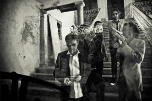 Group portrait of Slovene music group <!--LINK'" 0:113-->, since 1991 the group have released six albums with the seventh due to be released in 2012