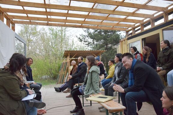 Discussion on coexistence in Krater space in Ljubljana.