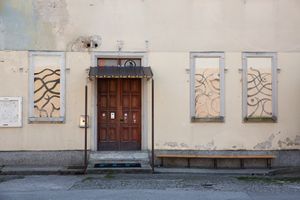 The front door of the independent club <!--LINK'" 0:203-->, a venue which hosts various cultural activities.