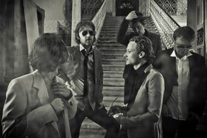 Group portrait of Slovene music group <!--LINK'" 0:8-->, the most followed Slovene rock band in the past 20 years