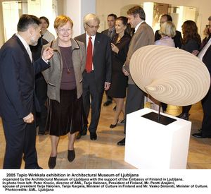Tapio Wirkkala, one of the most influential Finnish designers of the 20th century, Exhibition, held at <!--LINK'" 0:354-->, 2005