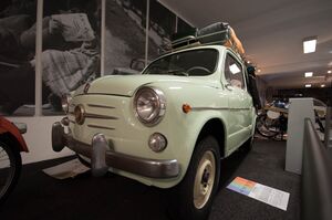 The Zastava 750 was a 'supermini' made by the Serbian car maker Zavod Crvena Zastava. It was a version of the Fiat 600, made under the licence from 1965. Later it achieved a cult status in the ex-Yugoslavia countries and though displayed at the <!--LINK'" 0:623-->, it can nowadays still occasionally be seen on the roads.