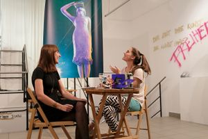 The opening of exhibition by Nuša Košar, <!--LINK'" 0:221-->, 2017.