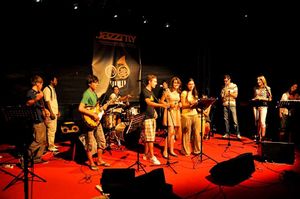 Jam session with workshop participants, <!--LINK'" 0:140-->, Novo mesto, 2010