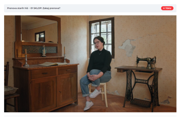 In cooperation between Kajža and ID20 Institute from Idrija, an online course on renovating old houses was designed in 2022, which introduces beginners to the basics and outlines the first steps in renovating an old house.