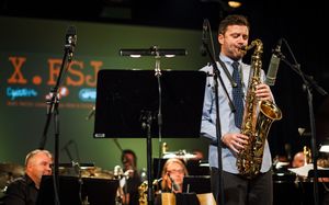 The New York based Slovene saxophonist <!--LINK'" 0:565--> playing at <!--LINK'" 0:566--> together with <!--LINK'" 0:567-->, 2014