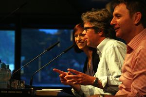 Literary event with American author Jonathan Franzen at <!--LINK'" 0:84--> dom during <!--LINK'" 0:85-->, 2010
