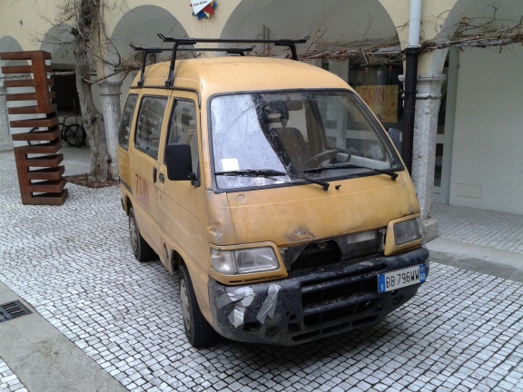 A vehicle featuring in Zoran, moj nečak idiot, winner of the Vesna Award for Best Art Direction and multiple awards on Venice Film Festival, coproduced by Staragara (SI) and Transmedia (IT), 2013