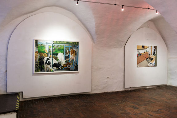 Exhibition of Klemen Zupanc, Jure Zrimšek and Gašper Capuder at Velenje Castle, 2017.