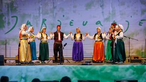 Slovenian folklore group <!--LINK'" 0:34--> at <!--LINK'" 0:35--> in 2022. Author: Jani Pavlin