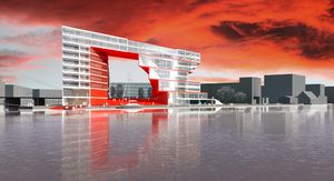 <i>Open Frame</i> proposal by <!--LINK'" 0:46--> and <i>MAT Studio</i> for Ymere, Gemeente Amsterdam, the international jury winner of the <i>Ymere / NAi ideas competition Open Fort 400</i>, 2009