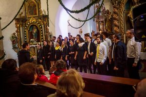 The gospel choir <!--LINK'" 0:522--> performing at <!--LINK'" 0:523-->, 2015