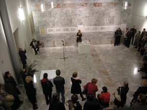 <!--LINK'" 0:124--> exhibition opening at Sokolski dom