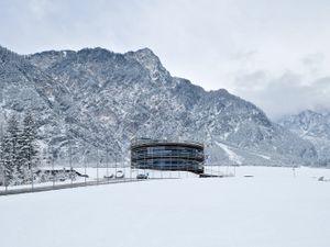 Nordic Centre Planica central building, the pavilion by the <!--LINK'" 0:746--> that houses also the <!--LINK'" 0:747--> collection, 2016