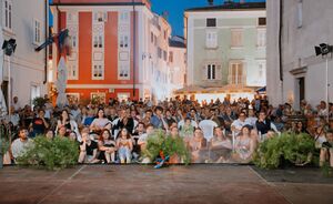 Screening at the Manzioli square, <!--LINK'" 0:305--> 2022. Author: Amadeja Smrekar