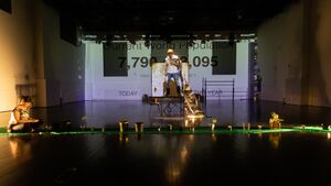 Performance <i>Trans-Plant</i> by Luka Martin Škof and Nika Švab at <!--LINK'" 0:16-->, 2020. Author: Nada Žgank