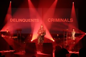 <!--LINK'" 0:326-->, <i>Volk</i>, <!--LINK'" 0:327-->, 2009. This performance is also documented on the DVD <i>Dead in Trbovlje</i> (directed by <!--LINK'" 0:328-->)