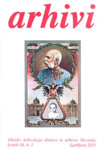 Cover of <i>Archives</i> journal 2011, published by the <!--LINK'" 0:26-->, photo by <i>Barbara Žabot</i>