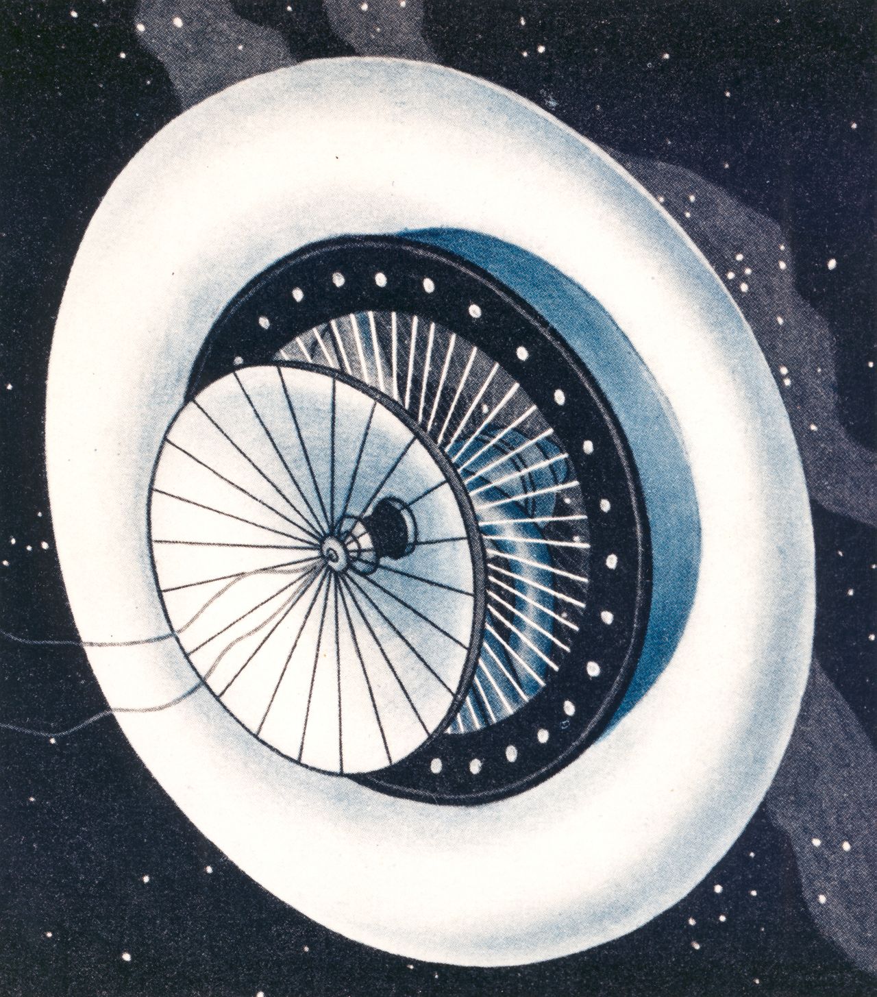 Cultural Centre of European Space Technologies (KSEVT) 1929 Hermann Noordung Space Station Habitat Wheel.jpg