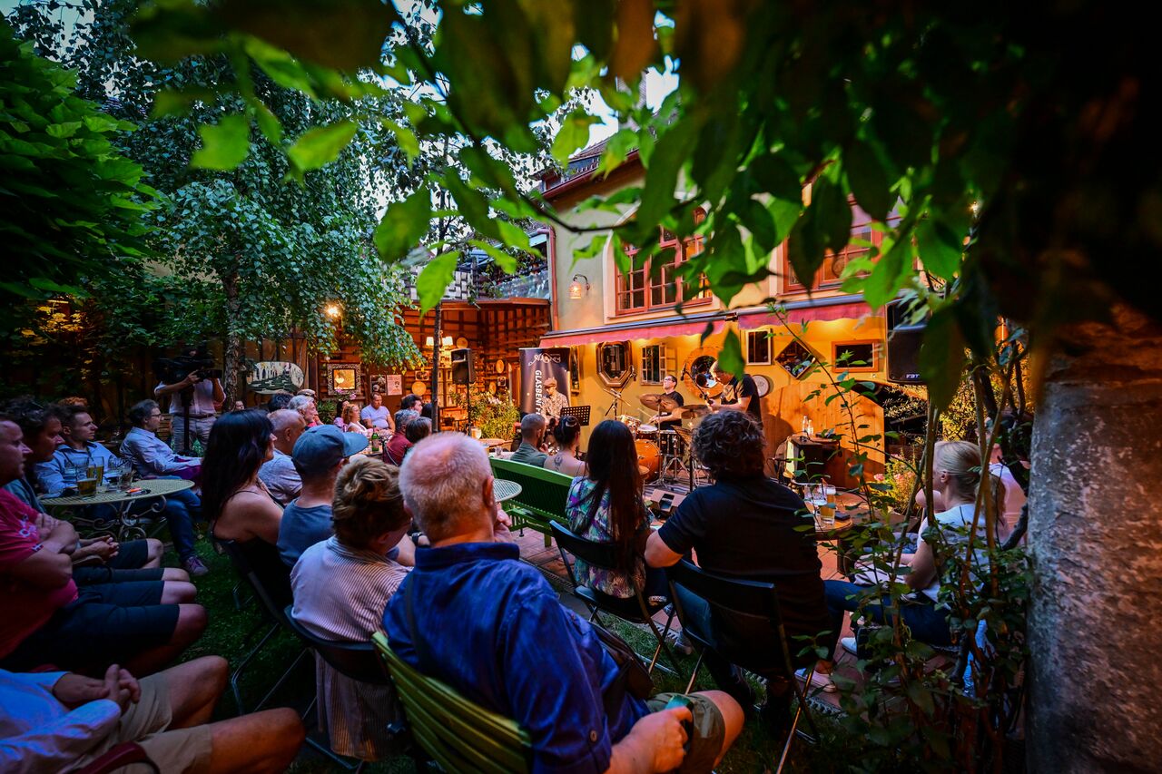 Arsana International Music Festival 2023 leafy audience view Photo Marko Pigac.jpg