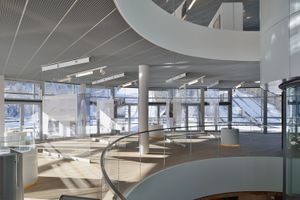 Nordic Centre Planica pavilion interior that houses <!--LINK'" 0:594--> designed by the <!--LINK'" 0:595-->, 2016